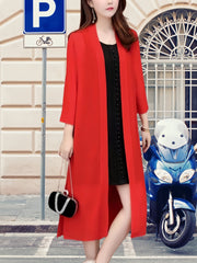 Women's Chiffon Cardigan Sun Protection Shawl Versatile Outerwear for Adults