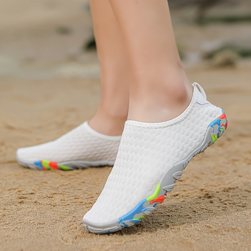 Women Water Shoes Non-Slip Breathable Mesh Rubber Sole for Beach River Sports