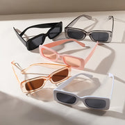 Set of 5 Retro Square Fashion Glasses for Men and Women Anti-Glare Sun Protection for Beach Travel and Clubbing