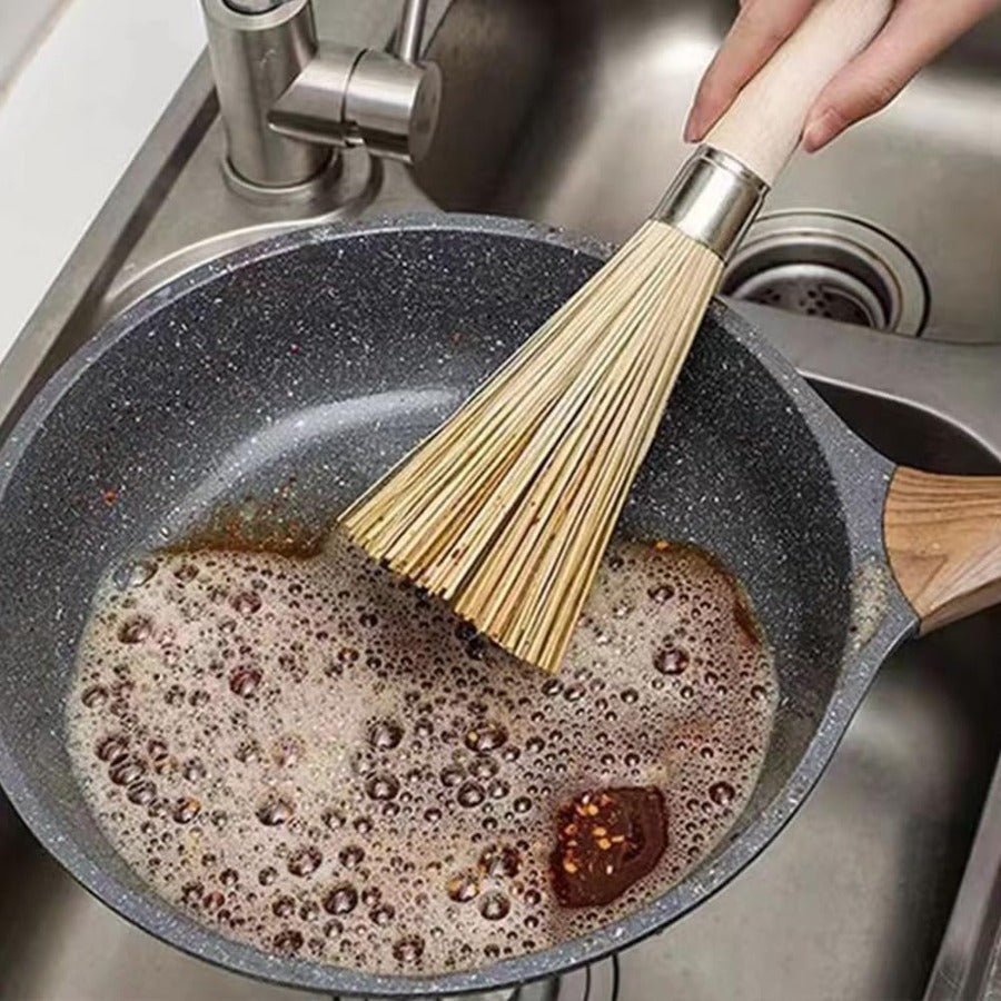 Yellow Fireplace Chimney Brush 1 Piece Stubborn Dust Cleaner