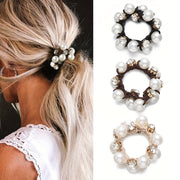 Ayollar bohem uslubidagi to'qilgan marjonli soch bog'lamlari to'plami, bir rangli jerse, rhinestones