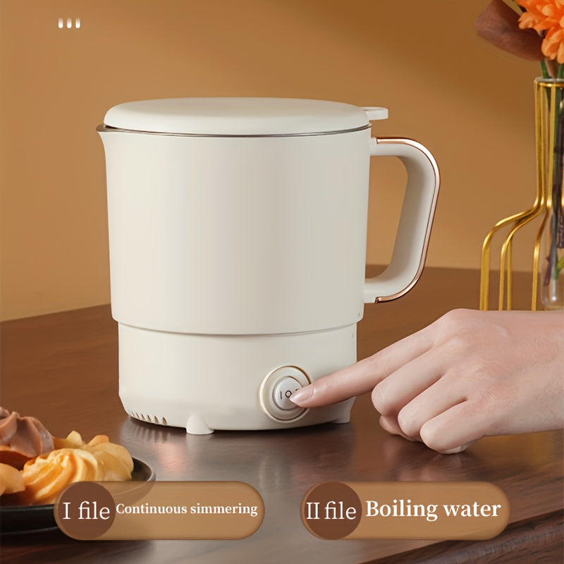 Euro 1pc ko'p funksiyali rostlangan po'latdan yasalgan yig'iladigan elektr pishirish qozoni sayohat va uy uchun.