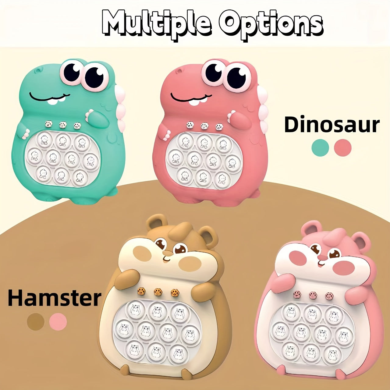 Consola de juegos portátil para niños de 3+ años con 4 modos, 999 niveles, luces, rompecabezas y burbujas