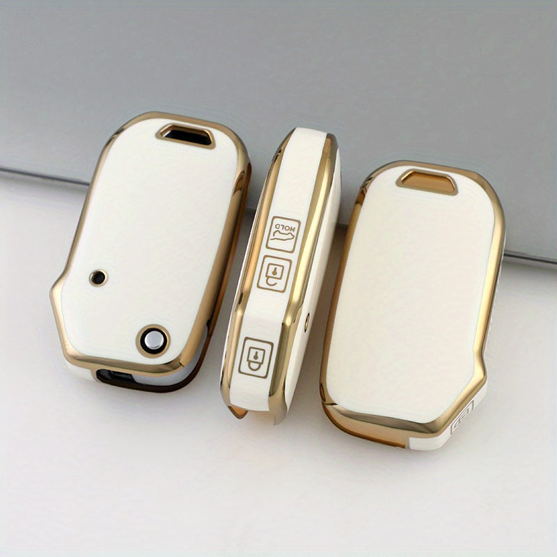 Universal TPU Flip Key Fob Cover for Car Remote with Protective Holder