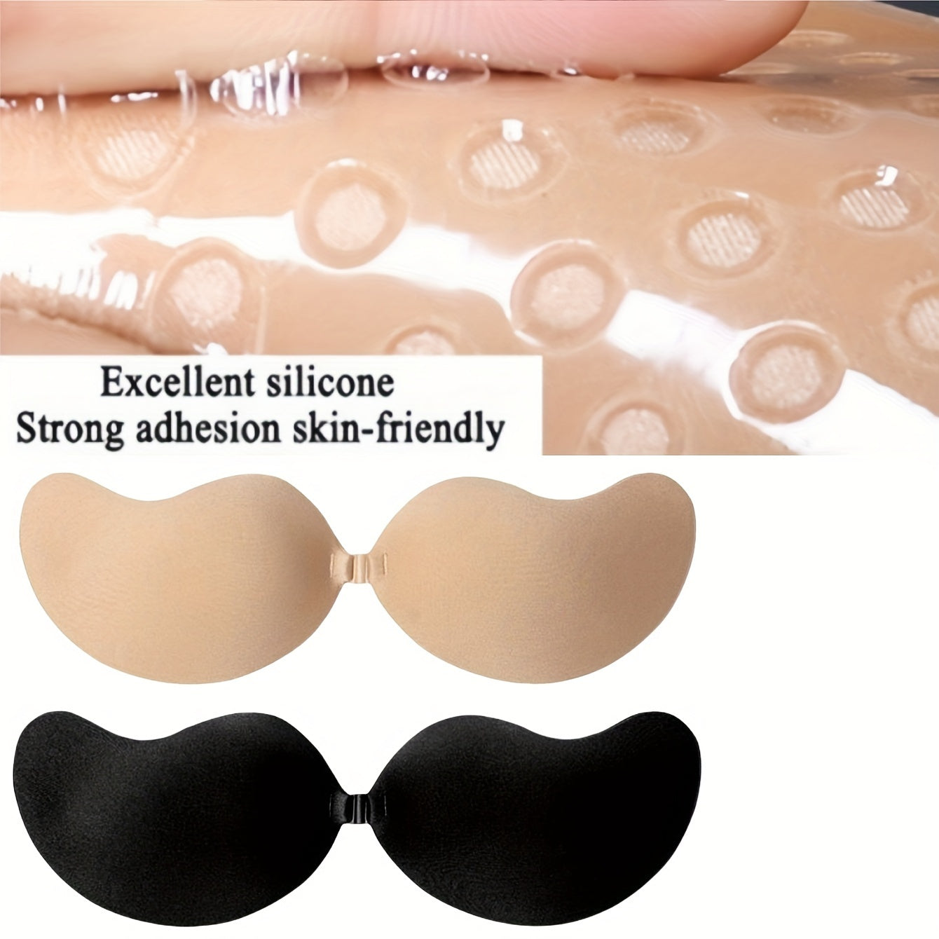 Silicone Nipple Covers Self-Adhesive Invisible Push-Up for Lingerie and Underwear 2 Pieces