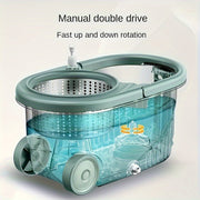 Qulay Hands-Free Tozalash Rotatsiyali Mop va Kova Kiti bilan tanishing, unda 2 ta almashtiriladigan mop boshli bo'laklar mavjud. Bu kit ho'l va quruq foydalanish uchun mukammal bo'lib, yog'och pol, laminat, plitka va yog'och polni tozalash uchun ideal. Bu