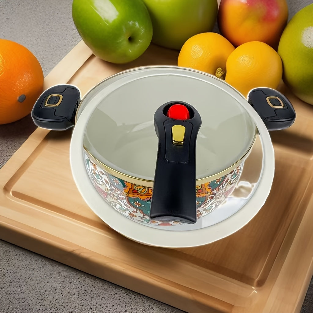 Ko'p maqsadli emal mikro bosim pishirgich to'plami - Mustahkam, uzoq muddatli va ovqat ta'mini saqlash uchun ideal