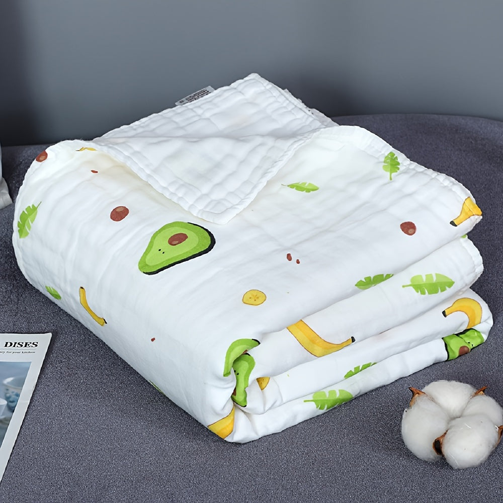 Baby Bath Towel Soft 6-Layer Gauze Muslin Swaddle Blanket for Newborns