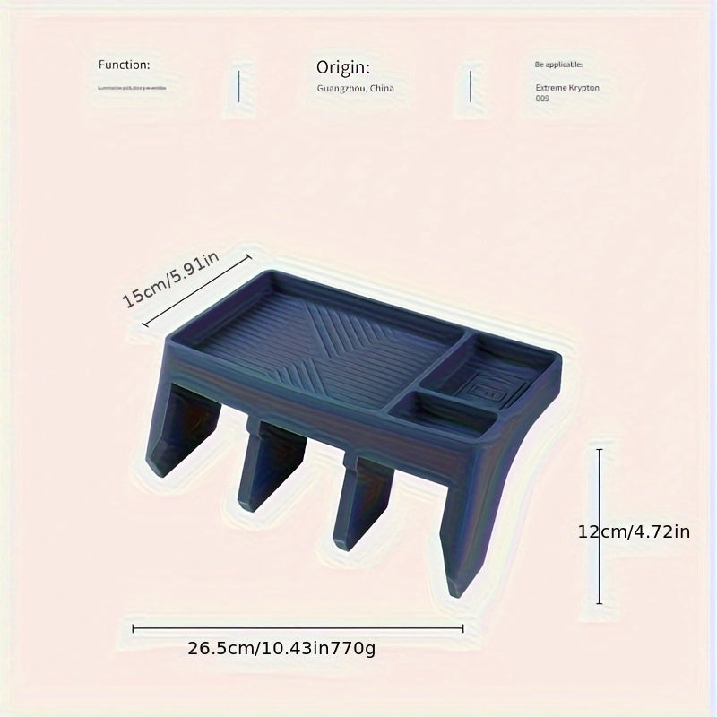 Silicone Storage Box for Car Interior Console Tray Behind Infotainment Screen