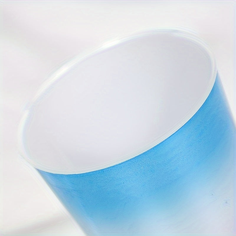 Plastic Gradient Reusable Water Bottle with Straw Non-Slip Shatterproof Sports Bottle for Fitness Juice Coffee