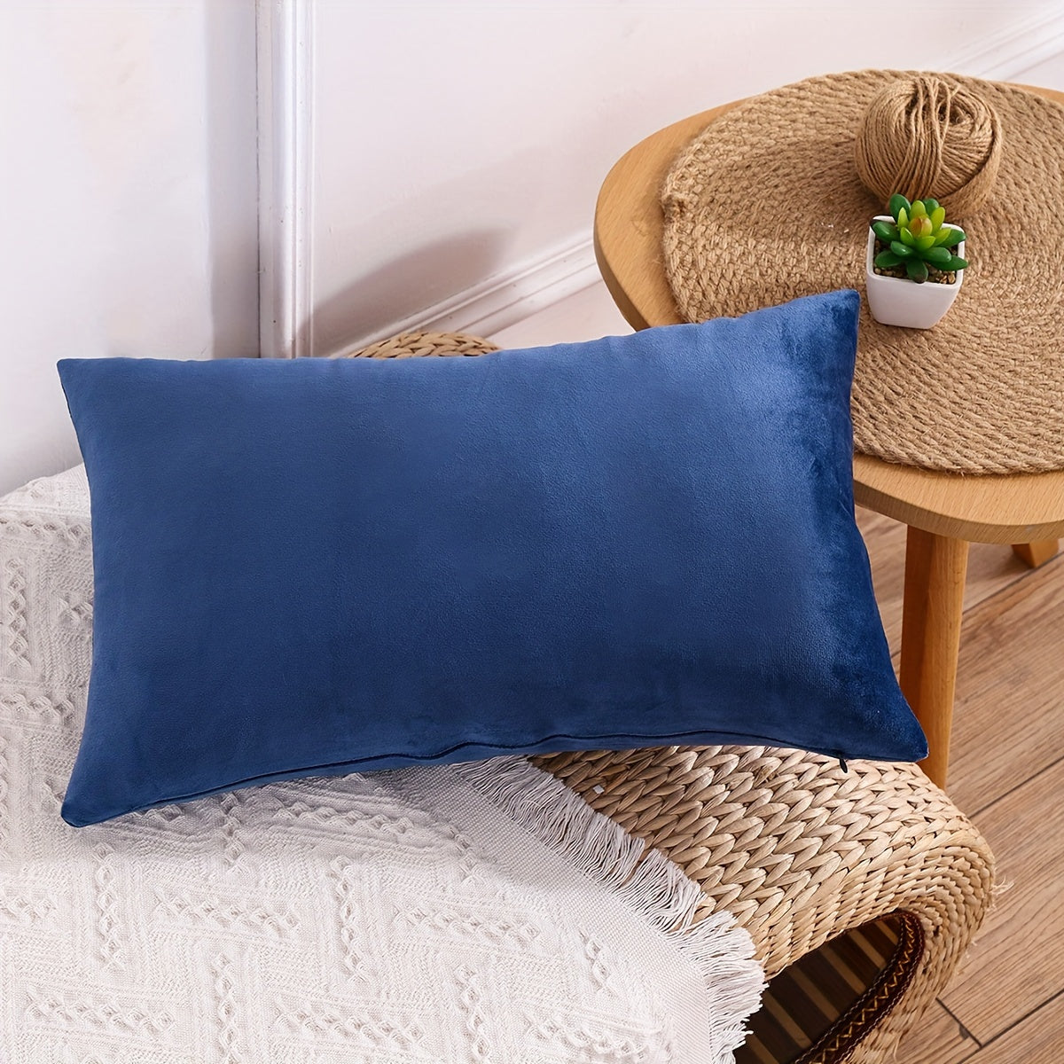 Velvet Throw Pillow Cover for Sofa Bed Decor 18x18 Inches Gray