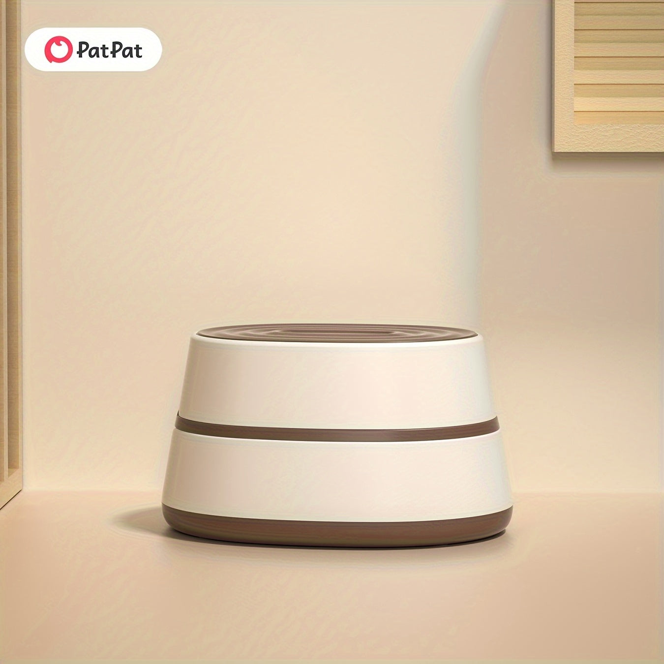 Qorong‘u jigarrang portativ hojatxona uchun o‘rindiq, bolalar uchun mustahkam va bardoshli