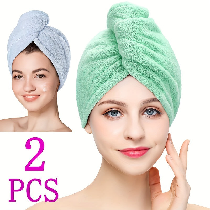 Microfiber Hair Towel for Fast Drying Anti-Frizz and Static Bathroom Use