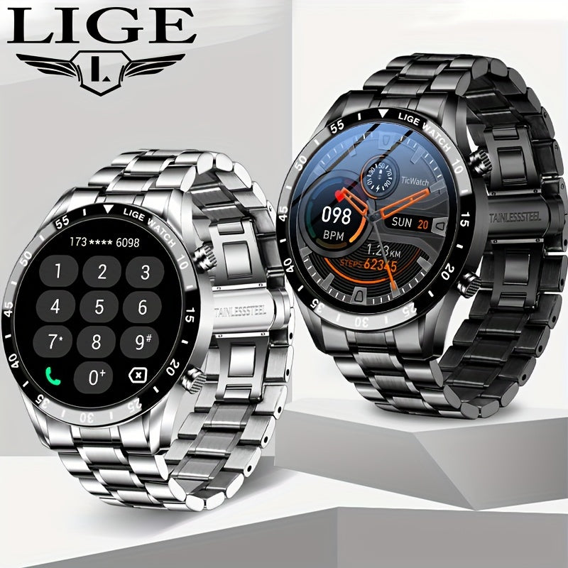 Smart Watch for Women and Men 3.53cm HD Display Fitness Tracker with Call Notifications Sleep Monitoring Compatible with Android iOS