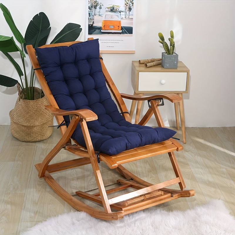 Thickened Polyester Seat Cushion for Home Office Floor Use Washable Solid Color Chair Pad