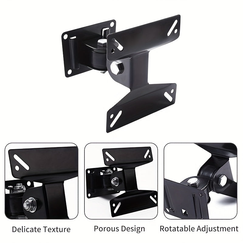 Wall Mount TV Bracket for 14-24 Inch LED LCD Flat Screens Swivel Articulating Black