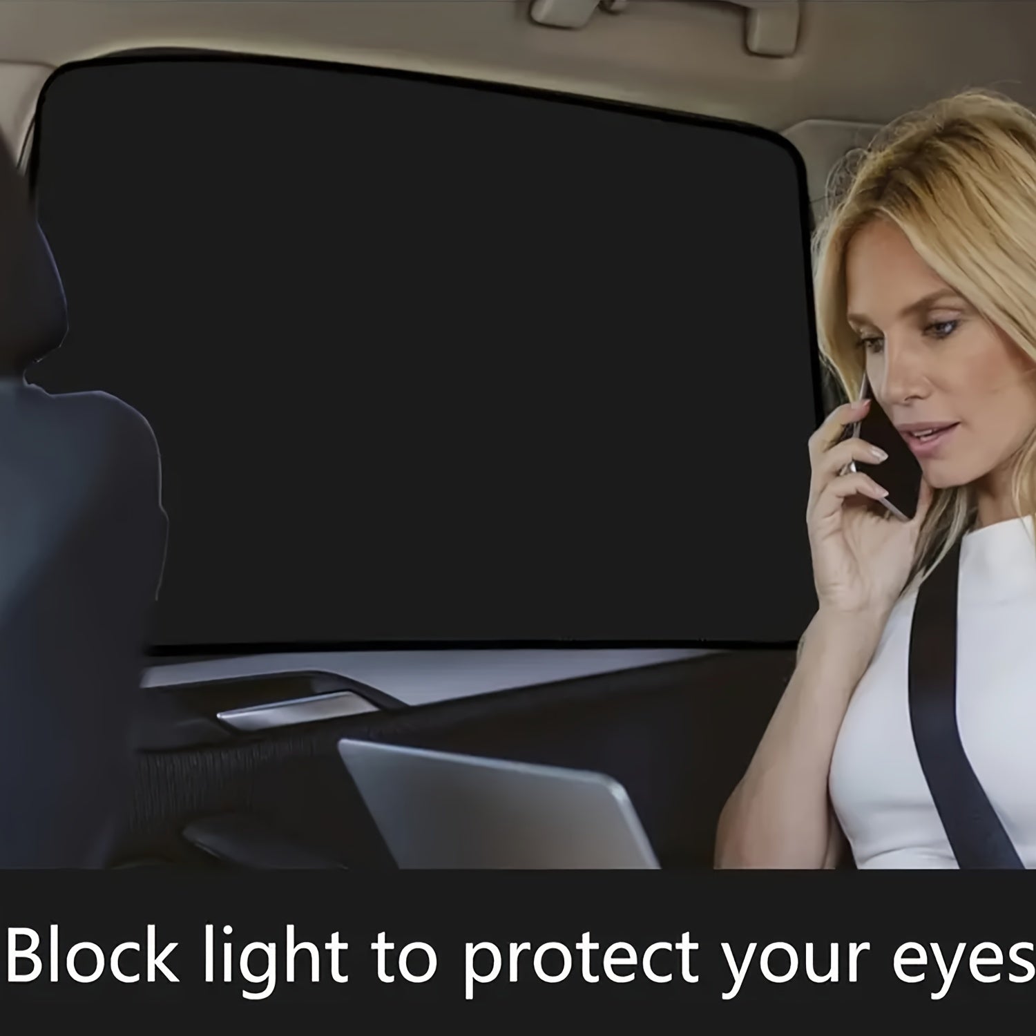 4 dona avtomobil quyosh nuri soyasi pardalari, qora, UV himoyasi, SUVlar, yuk mashinalari, lager uchun