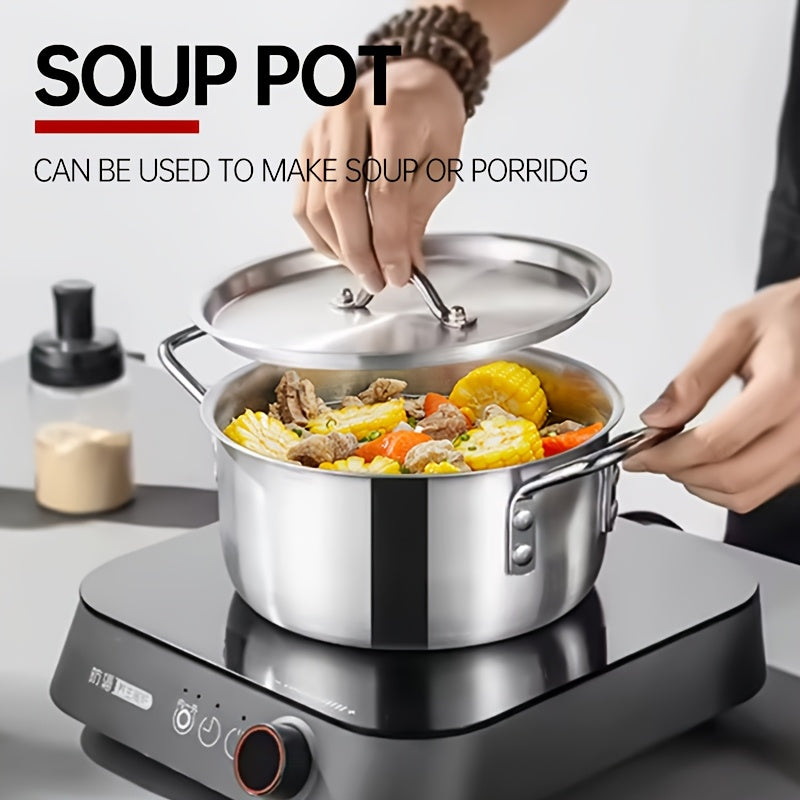 Set of Seven Aluminum Cooking Pots with Thickened Cross-Border Soup Pot Set 14-26cm