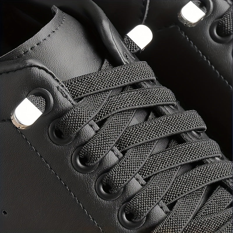 Adult Non-Slip Elastic Shoe Laces, Polyester Spandex, 9 Colors, 100cm