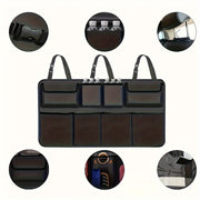 Organizador de asiento trasero para coche, bolsa de malla para almacenamiento, accesorios para maletero y asiento trasero