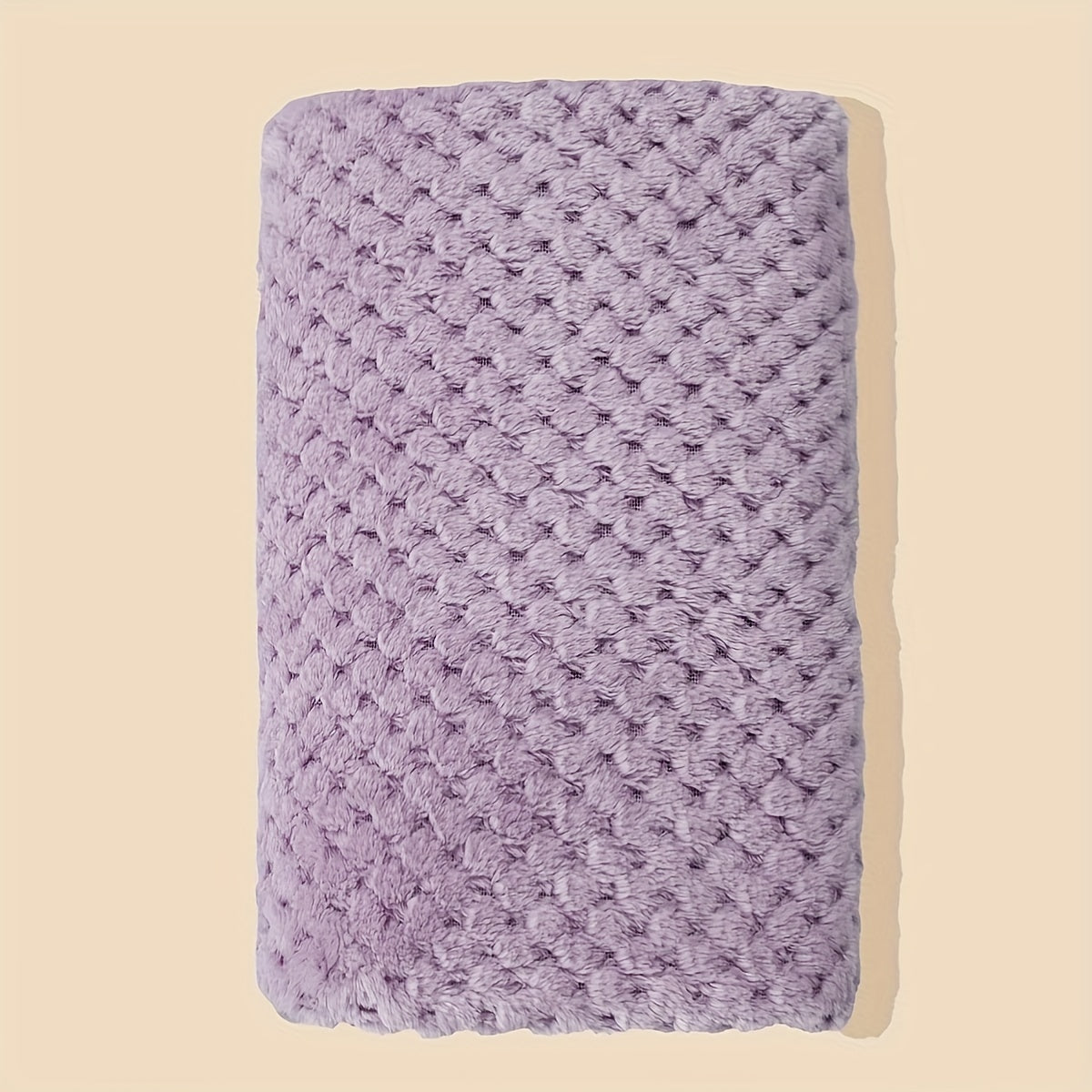 Infant Baby Comforter Purple Coral Fleece Swaddle Blanket Soft Polyester