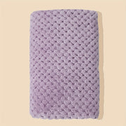 Infant Baby Comforter Purple Coral Fleece Swaddle Blanket Soft Polyester