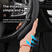 Universal Breathable PU Leather Steering Wheel Cover 2PCS Anti-Slip Durable