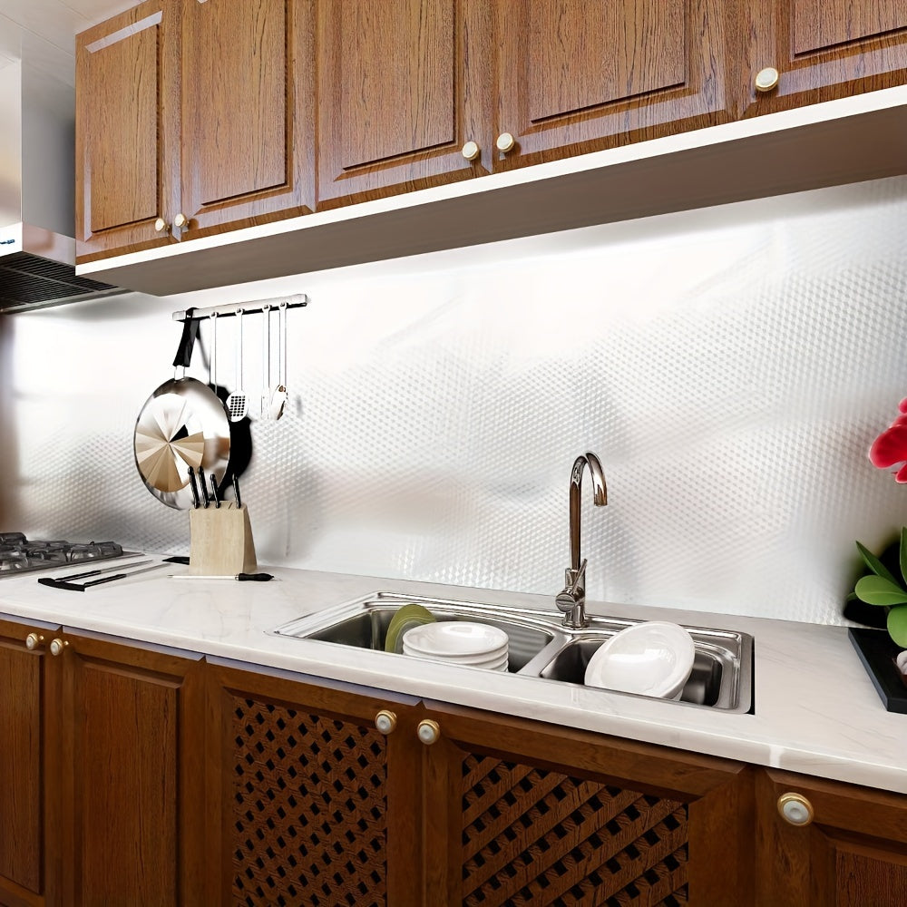 Self-Adhesive Hexagon Kitchen Film Waterproof Oil-Resistant for Countertops and Cabinets