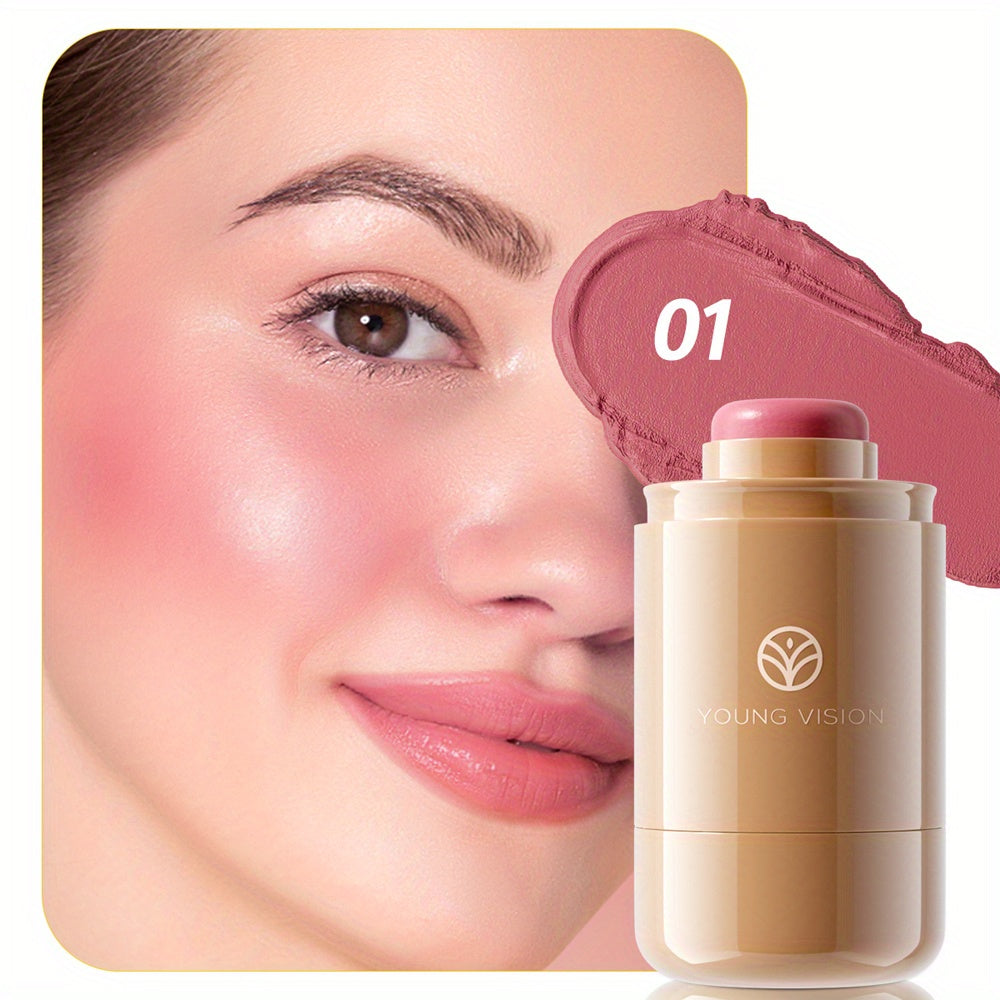 Women Cream Blush Stick Multi-Functional Natural Long-Lasting 6 Colors