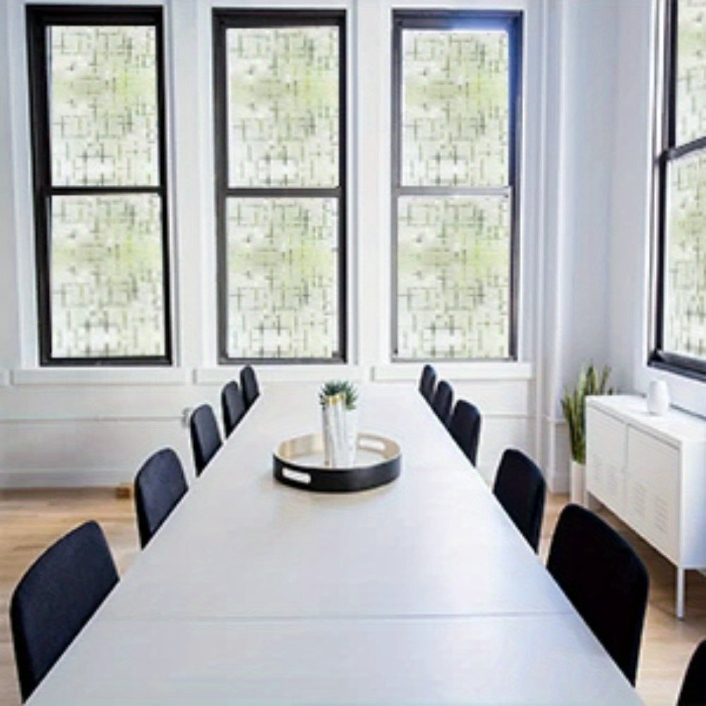 Frosted Privacy Window Film 16mil Electrostatic PVC Glass Tint for Home Bathroom