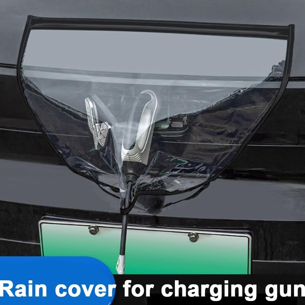 Electric Vehicle Charger Port Cover Magnetic Waterproof Transparent for All Steel Cars