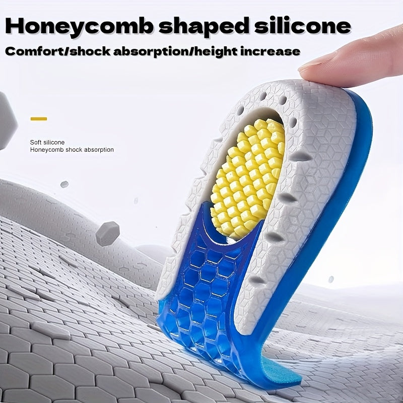 Unisex TPE Height-Increasing Insoles Silicone Half-Pads Comfortable Lightweight