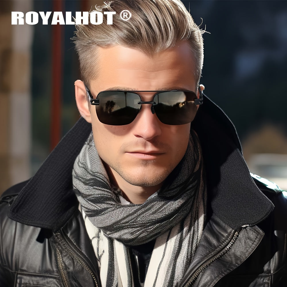 Retro Men's Polarized Metal Driving Sunglasses Unisex Gift Accessory