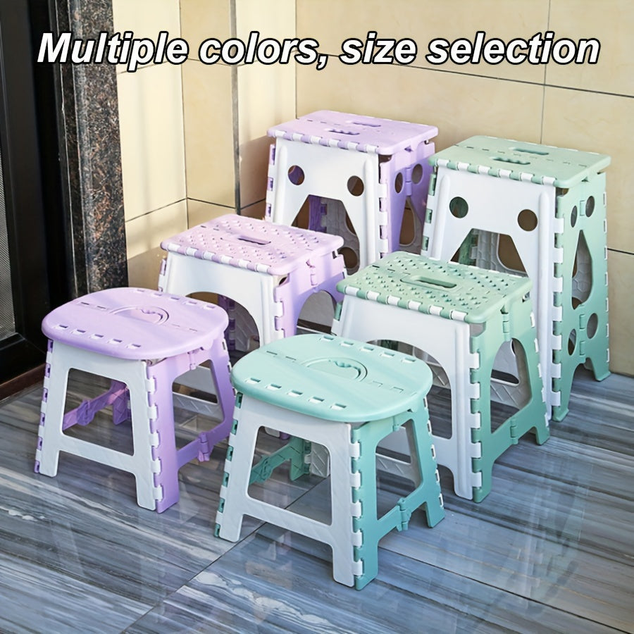 Складной стул с компактной конструкцией - прочный и толстый материал для использования в помещении и на улице, легкоочищаемый пластик