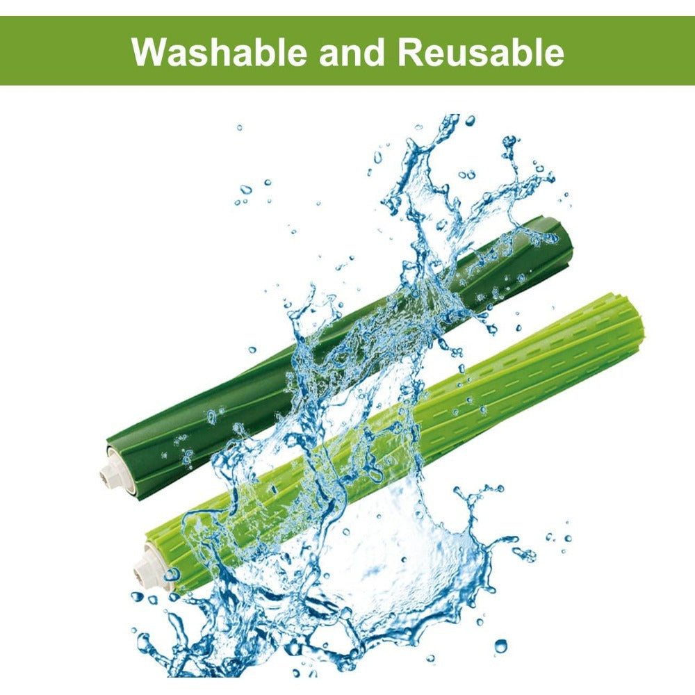 8pcs Robot Vacuum Brush Set for S9 Series Compatible with S9 S9+ Models Green Black Textured Surface