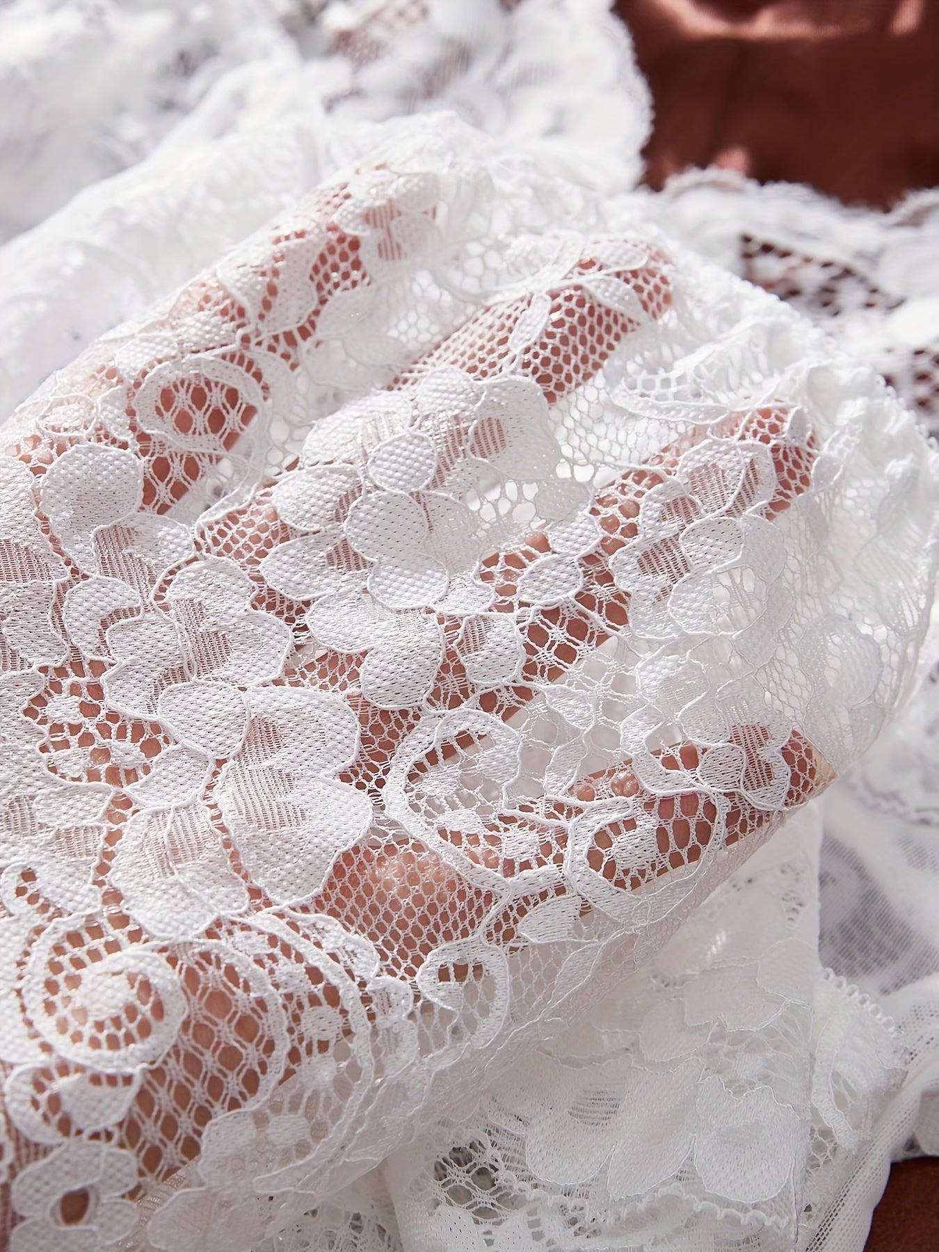 Sexy Lace Patchwork Suspender Dress with Mesh Ear Side Style Y1064