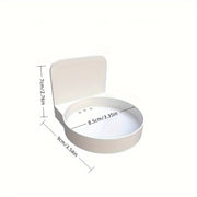 Plastic Wall-Mounted Storage Rack for Kitchen Spices and Toiletries No Drilling