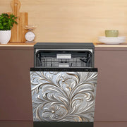 Eurasiyalik gul naqshli idish-tovoq yopishqoq magnit qopqog'i, suv o'tkazmaydigan, issiqlikka chidamli PVC 58.5x65 cm