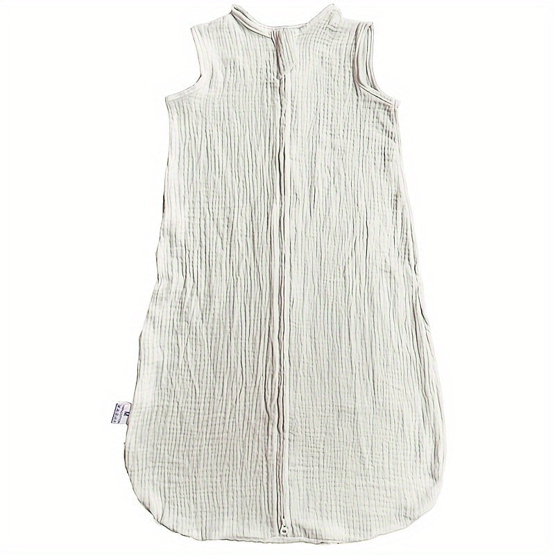 Baby Sleeping Bag for Infants 0-18 Months Cotton Muslin with 2-Way Zipper