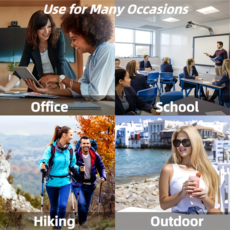 Portable Mini Fan USB Rechargeable 3 Speed Settings for Travel Outdoor Office