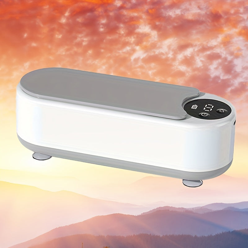 Portable Jewelry Cleaning Machine with 360° Cleaning, USB Rechargeable, Cordless for Travel and Home Use