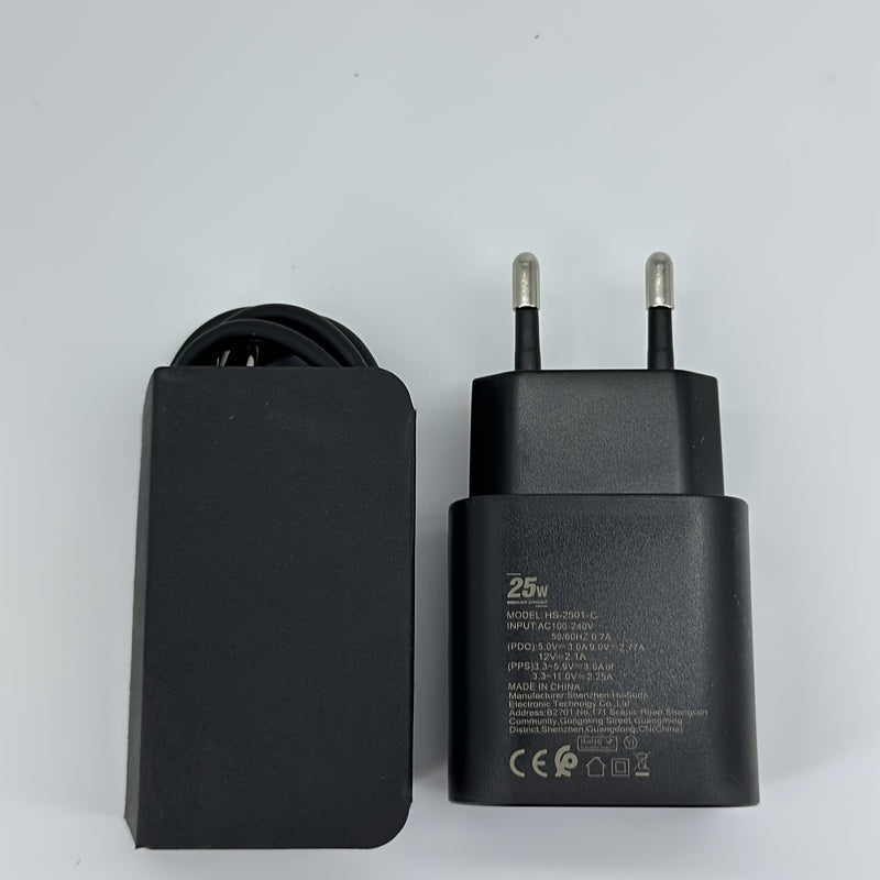 25W Fast Charging USB Type-C Power Adapter for Samsung Galaxy S23 Ultra S22 Note 20 S24