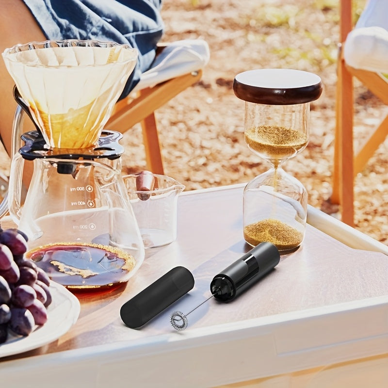 Electric Milk Frother for Lattes Cappuccinos and Hot Cocoa Battery-Powered Foam Maker