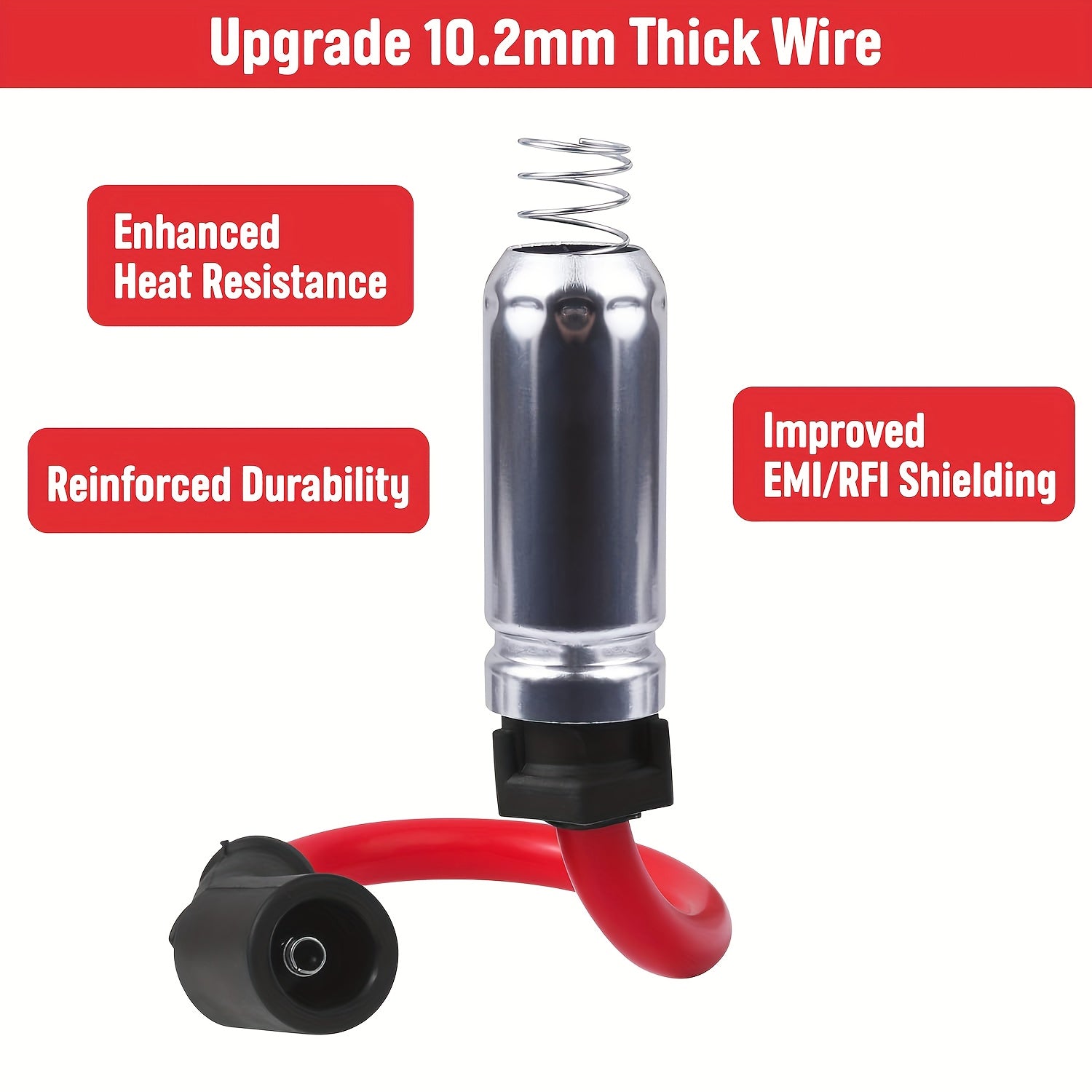 High Performance Spark Plug Wires Set for Chevy GMC Isuzu 4.8L 5.3L 6.2L