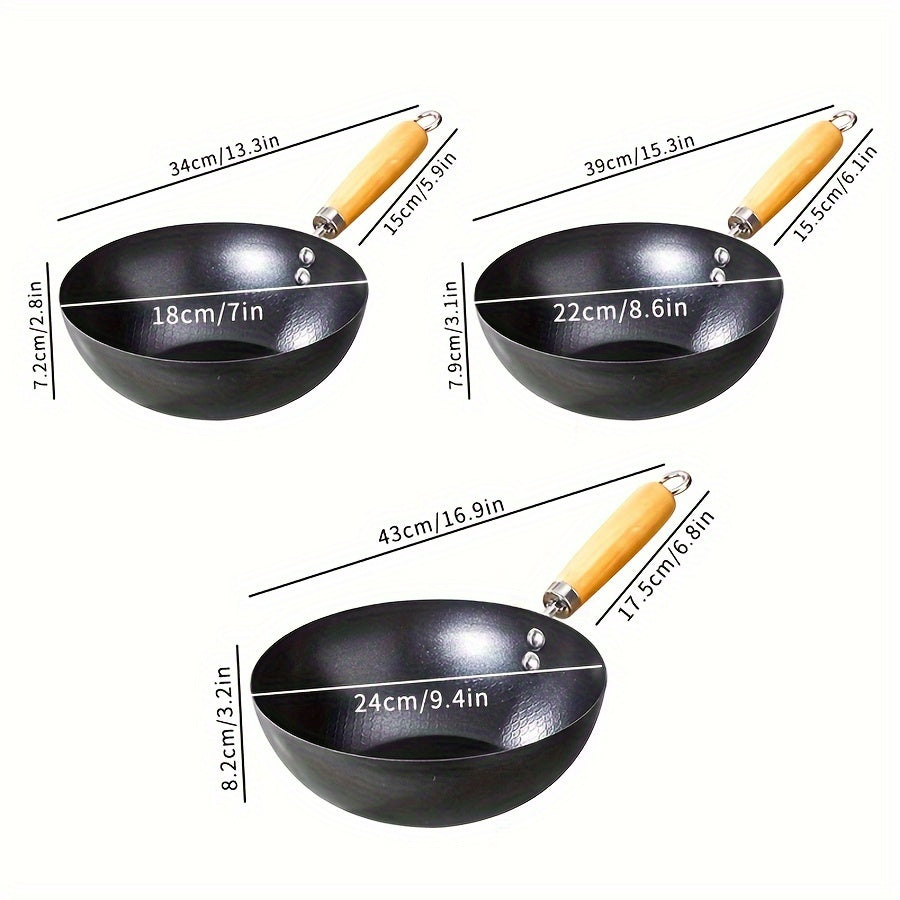 Cast Iron Small Skillet Non-Stick for Gas Stoves 18cm 22cm 24cm