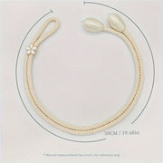 Set of 2 Adjustable Polyester Curtain Tiebacks with Decorative Flower Design