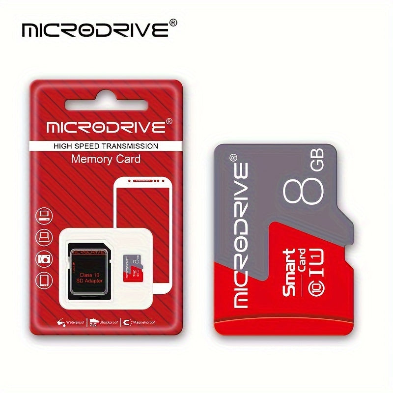 High Speed Class 10 MicroSD Card with SD Adapter 16GB to 256GB U3 for Smartphones Cameras DVRs