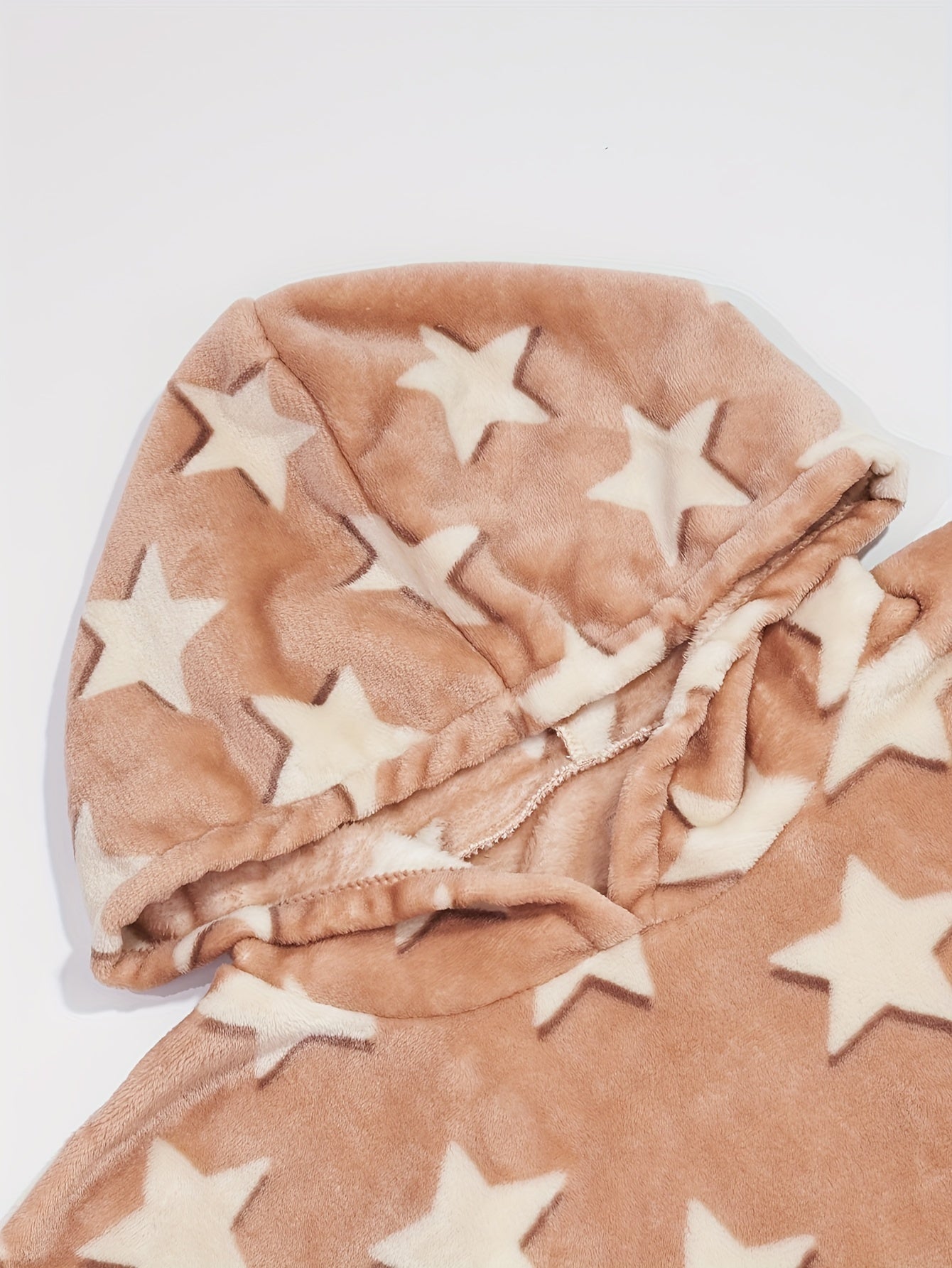 Plus Size Women's Lounge Robe Flannel Hooded Nightgown Warm Winter