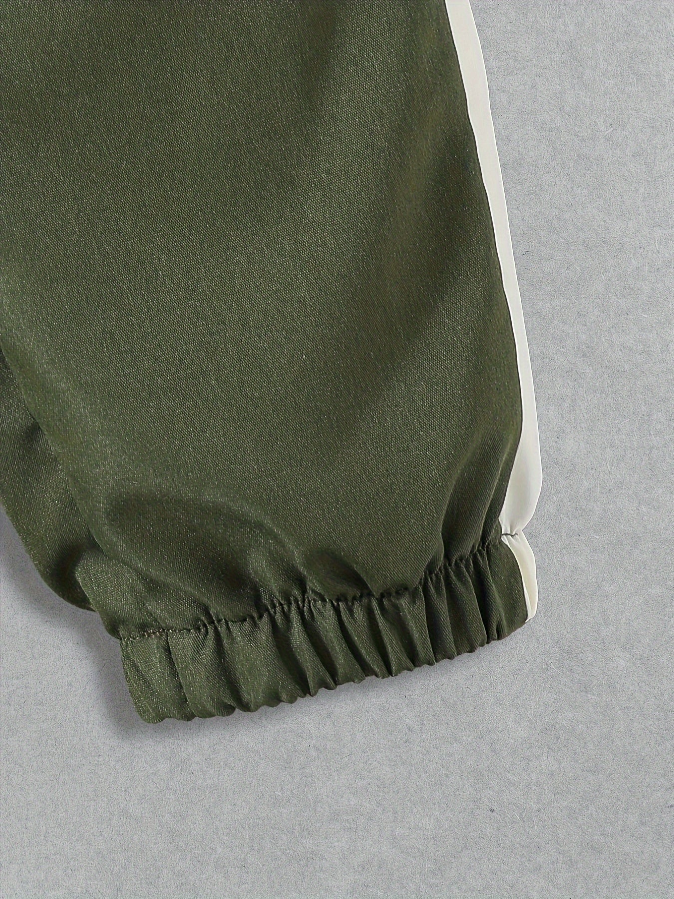 Kids Boys Spring Autumn Clothing Set Hooded Sweatshirt and Loose Work Pants Color Block