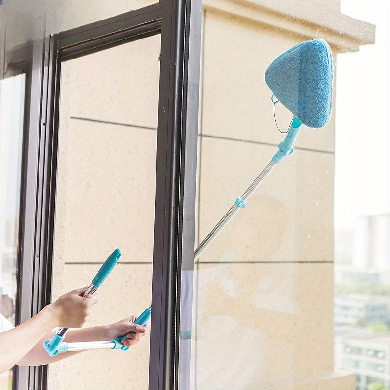 Telescopic Window Cleaner Kit with Extendable Wand for High-Rise Glass Cleaning